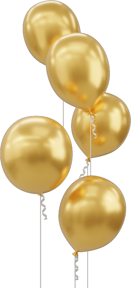 Gold Balloons