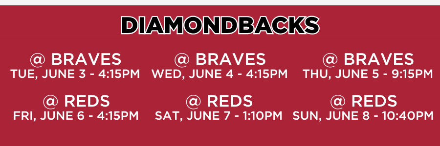 Phoenix – DBACKS Diamondbacks tv schedule