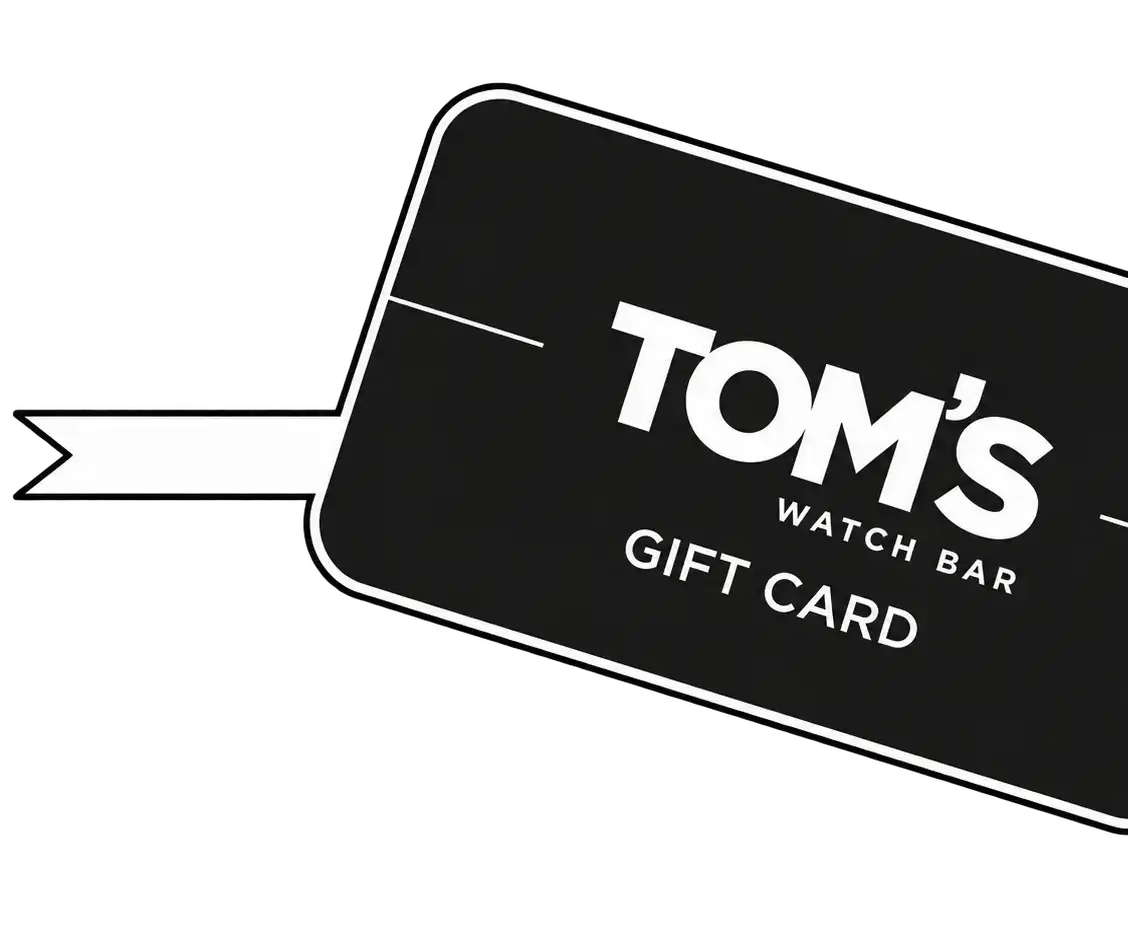 Tom's Watch Bar branded gift card